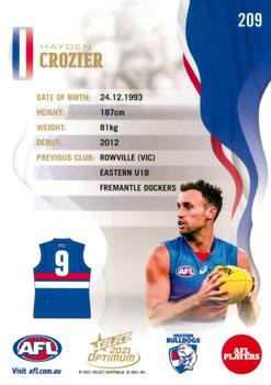 2021 Select Optimum #209 Hayden Crozier Back